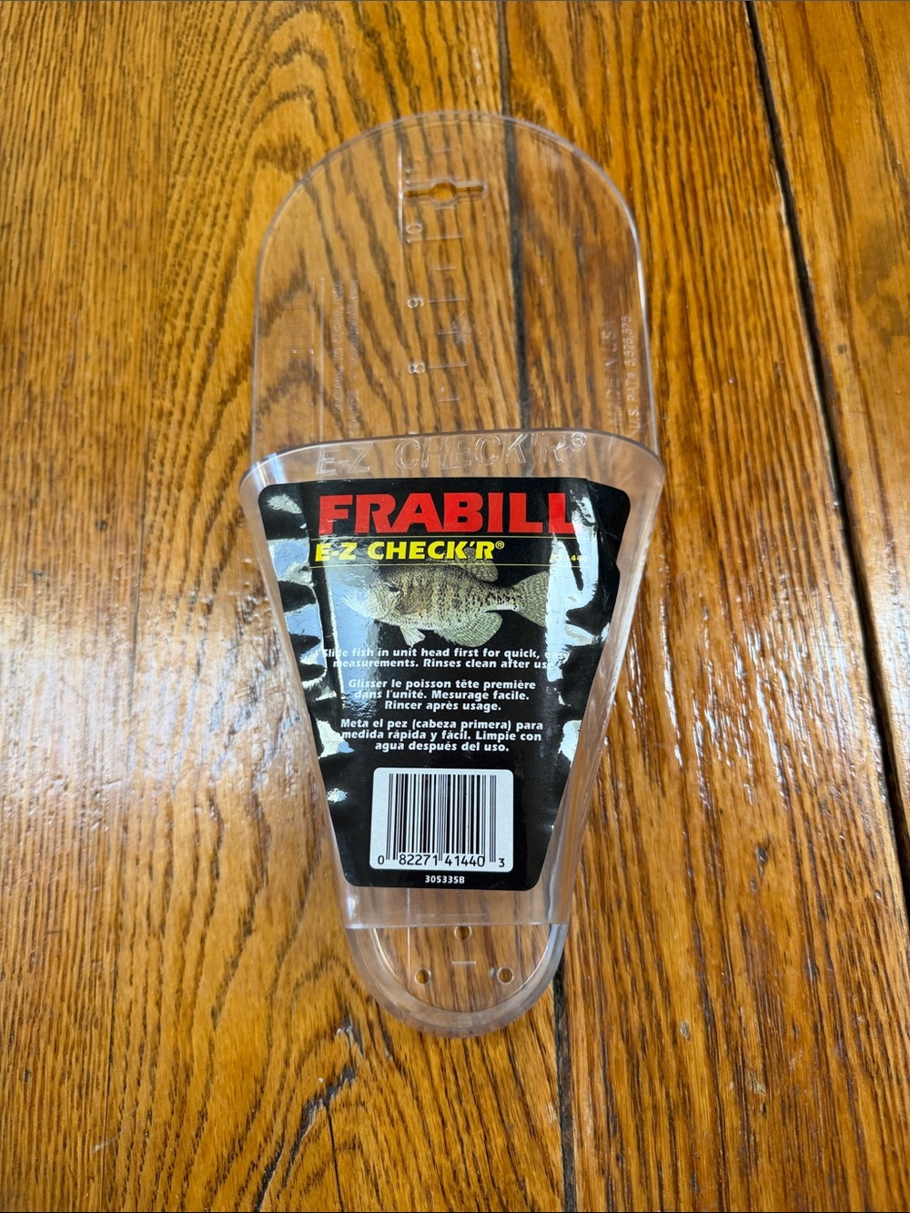 Frabill E-Z Check’R crappie measure.  See details in photos.  Like New with tag.